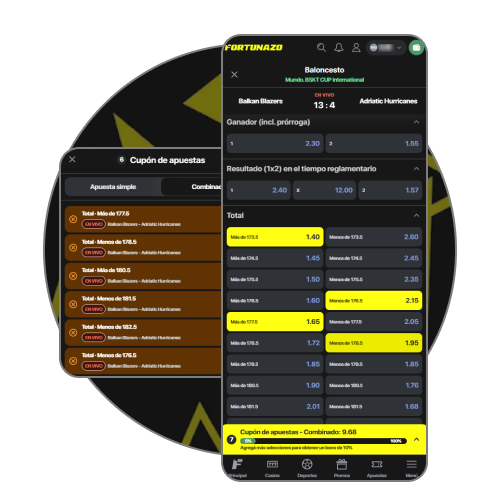 Explora la opción bet builder entre los beneficios de la app Fortunazo.