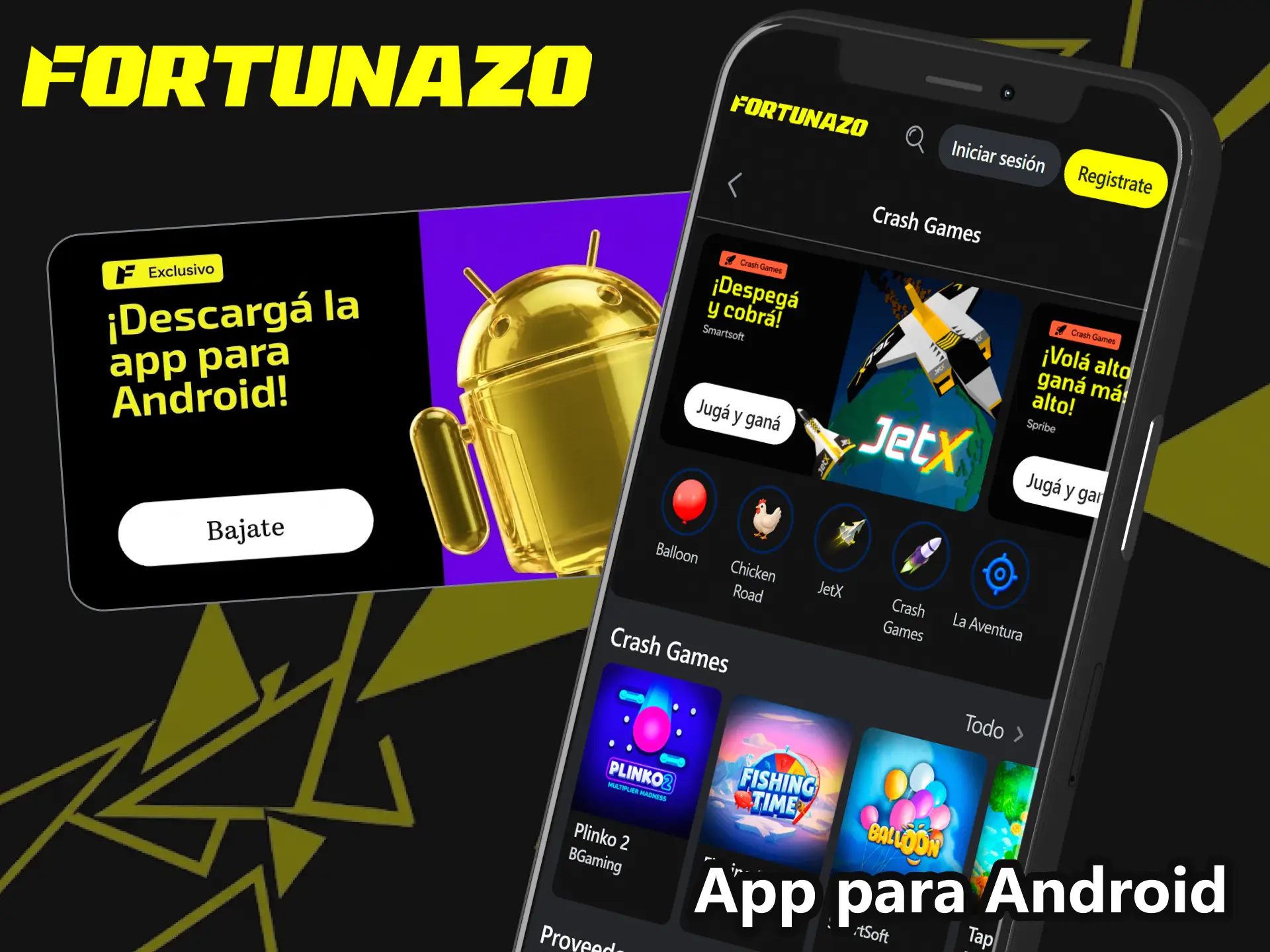 Descargá la app para Android en Fortunazo y llevá las apuestas con vos.