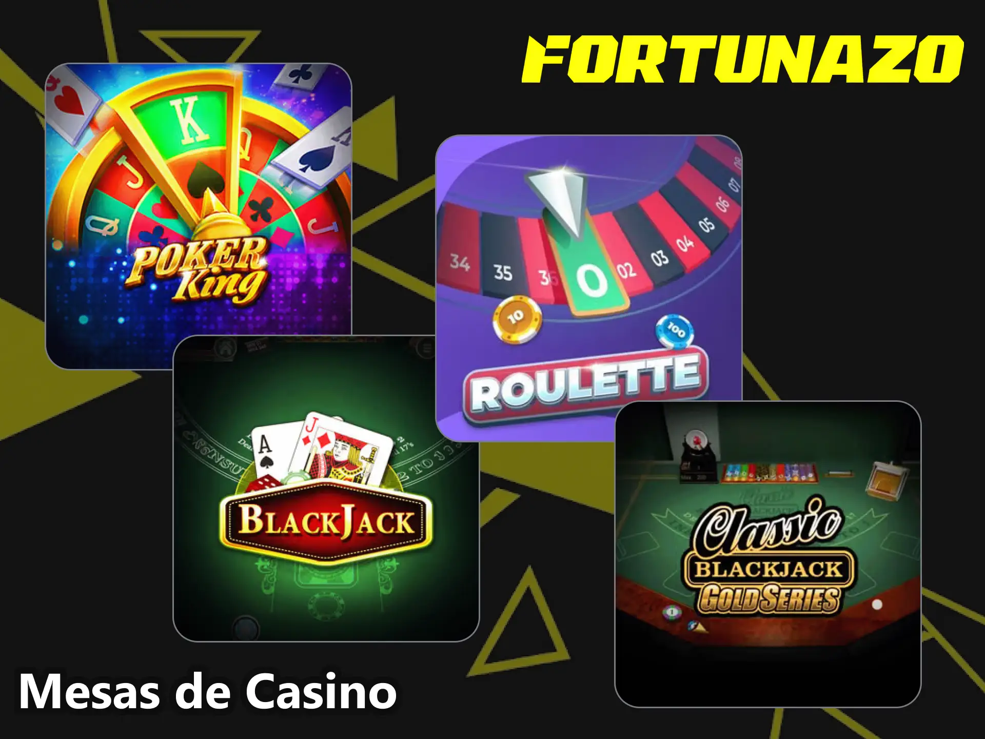 Disfrutá de las mesas de casino en Fortunazo y demostrá tu mejor estrategia.